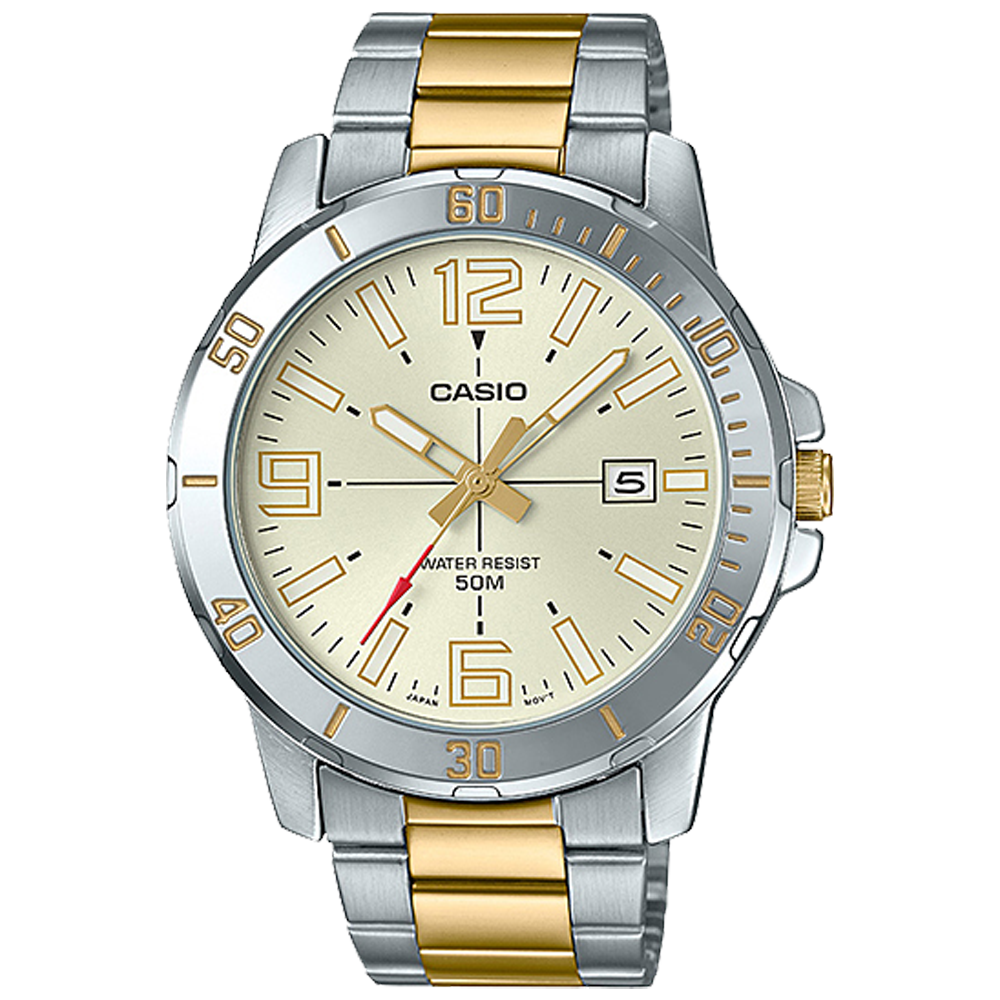MTPVD01SG-9BV | Silver Analog Watch - Casio