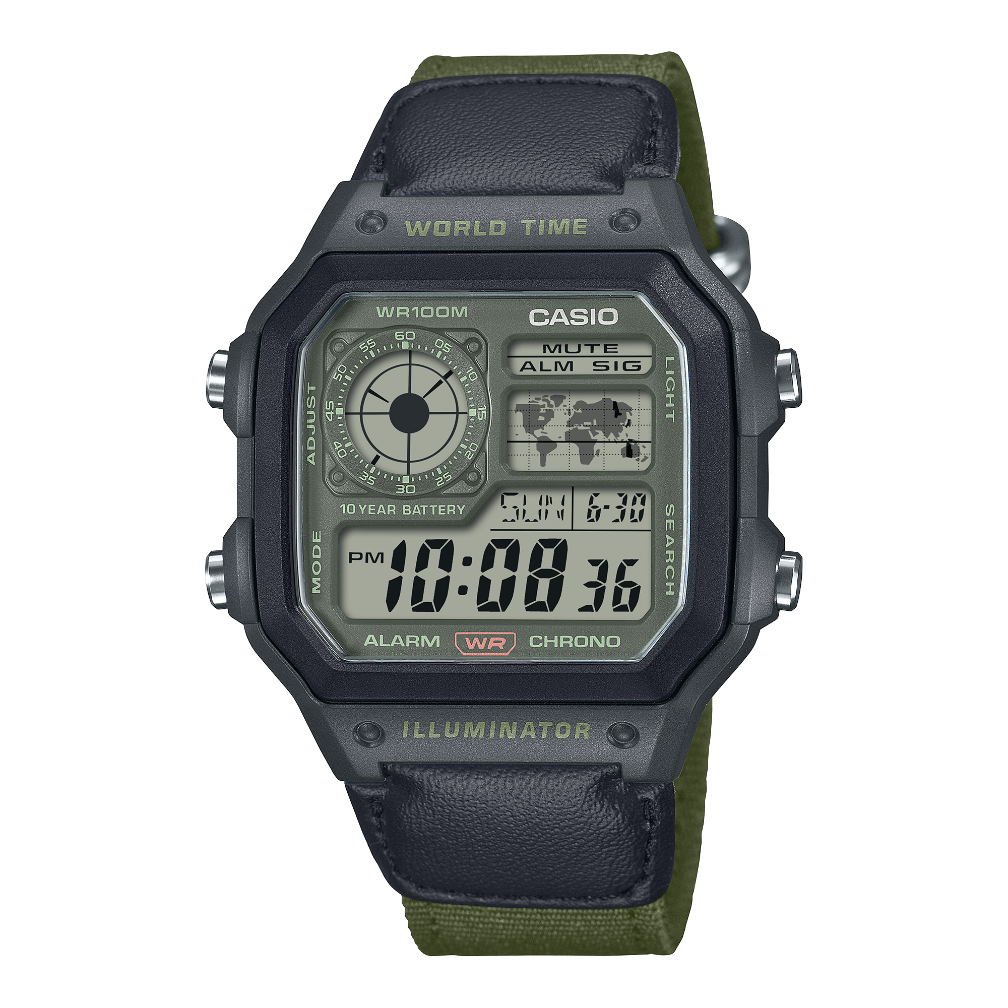 AE1200WHUB-3AV Black - Casio