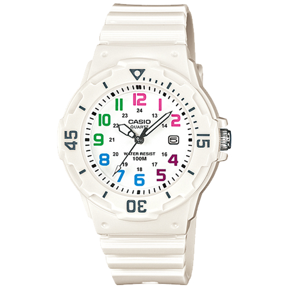 LRW200H-7BV | White Analog Watch - Casio