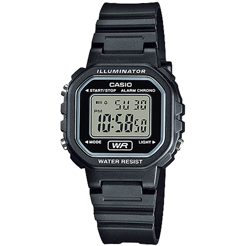 LA20WH-1A | All Black Digital Watch - Casio