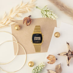 LA670WGA-1 | Gold Metal Vintage Watch - Casio