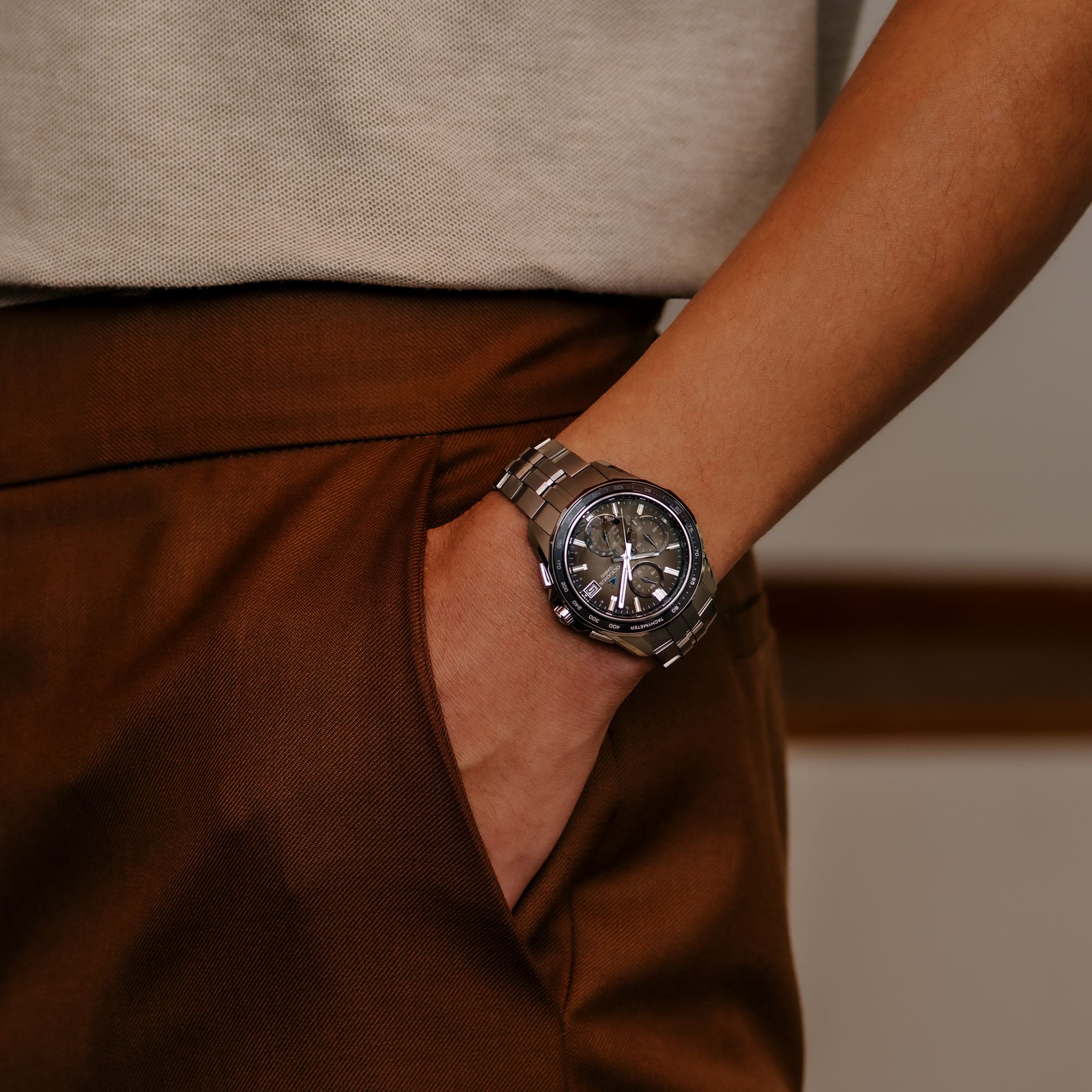 OCWS7000RA5A | OCEANUS Manta Brown - Casio