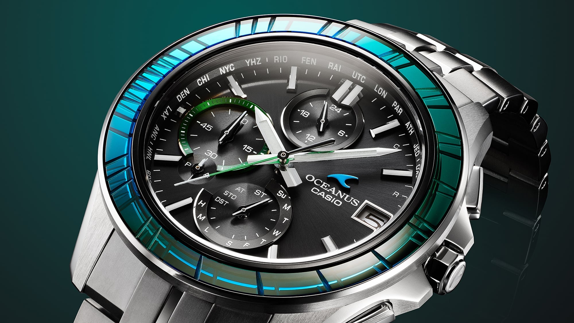 OCWS7000SG1A | OCEANUS Manta Green - Casio