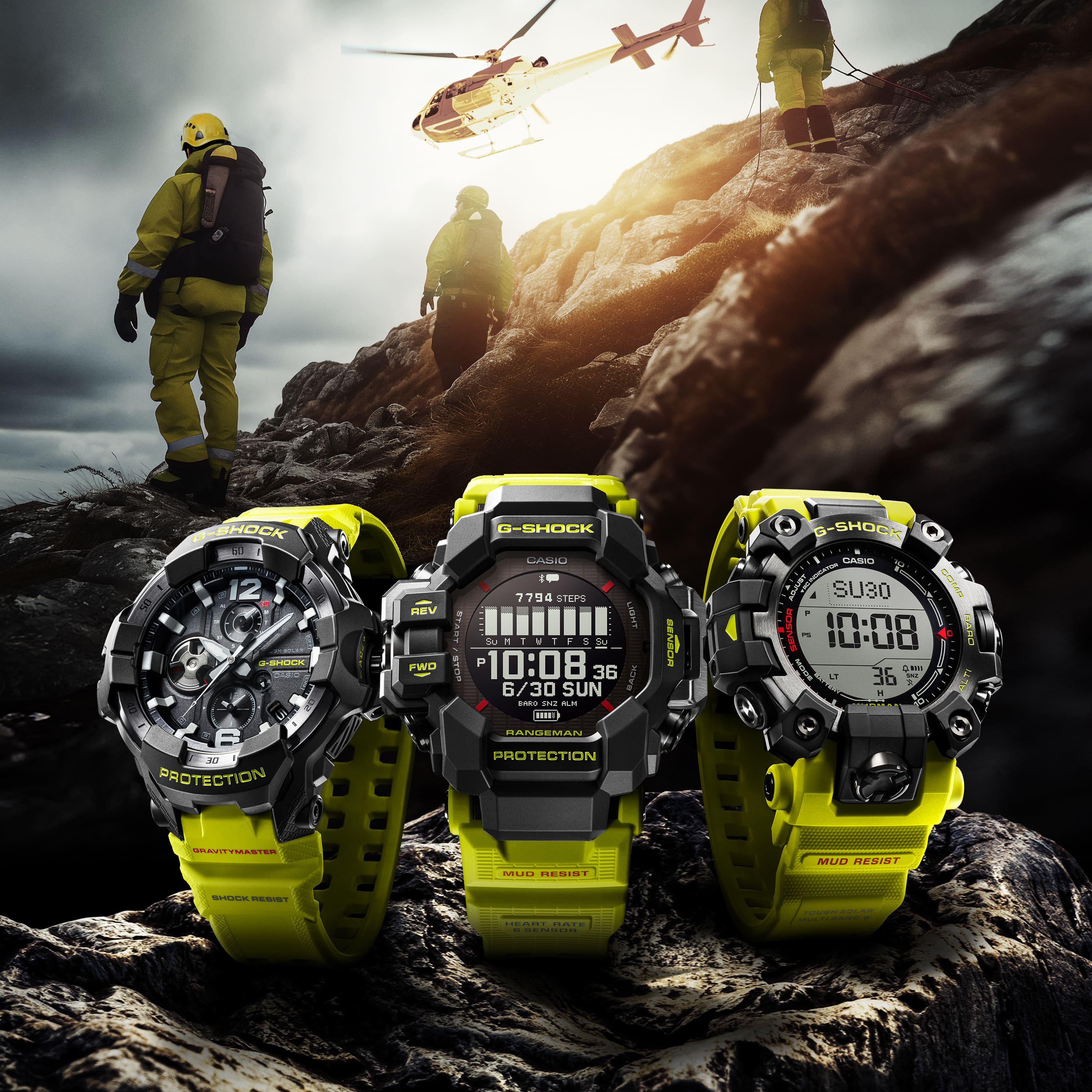 GPRH1000RY1A | G-SHOCK MASTER OF G - LAND Black - Casio