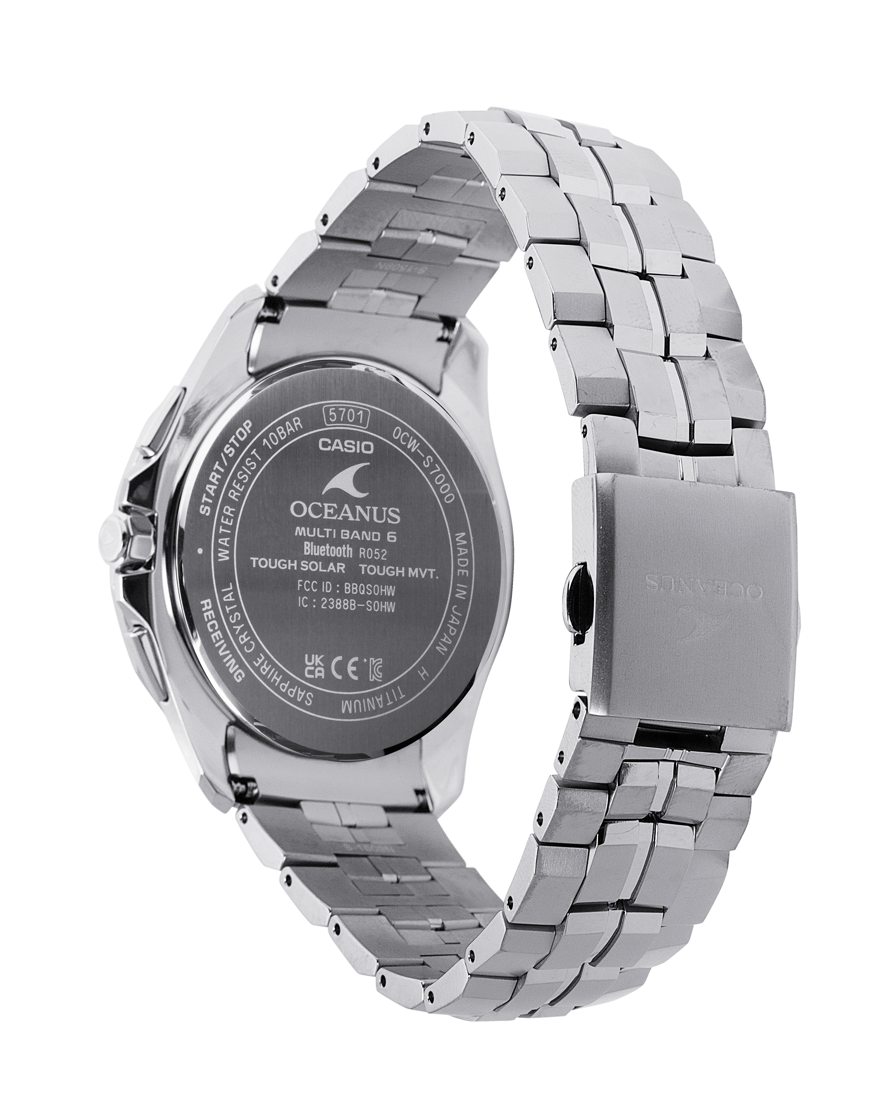 OCWS7000D-7A | OCEANUS Manta Blue, Light blue - Casio