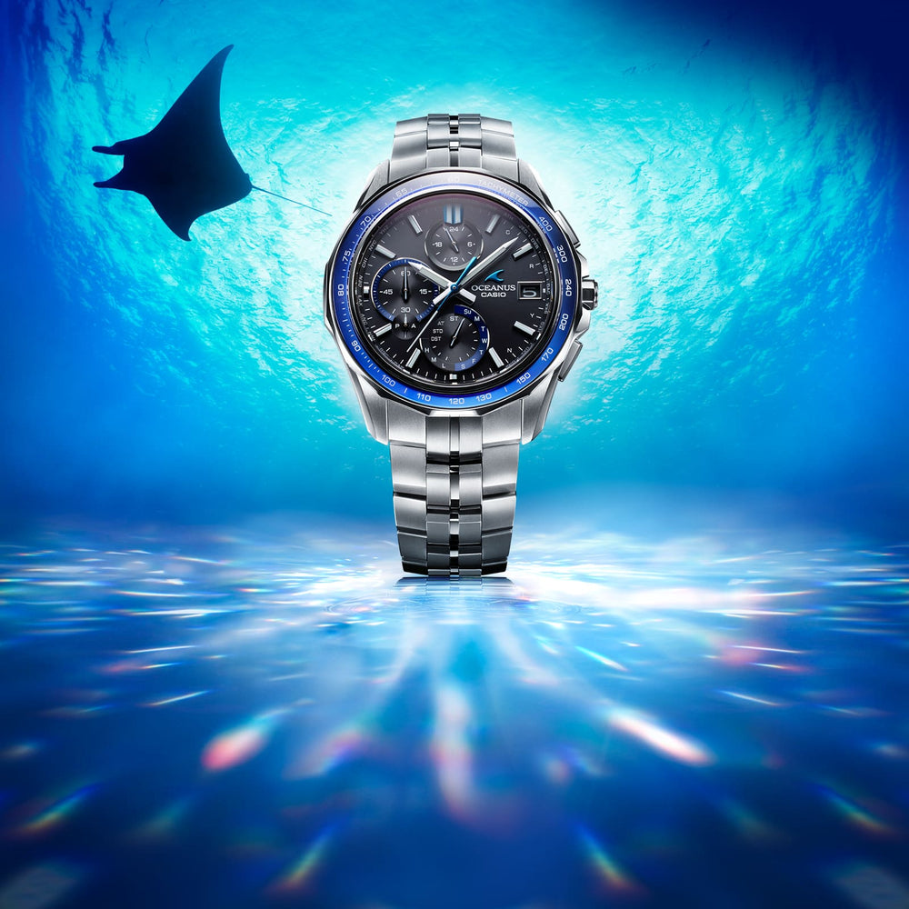 OCWS7000-1A | OCEANUS Manta Blue, Light blue - Casio