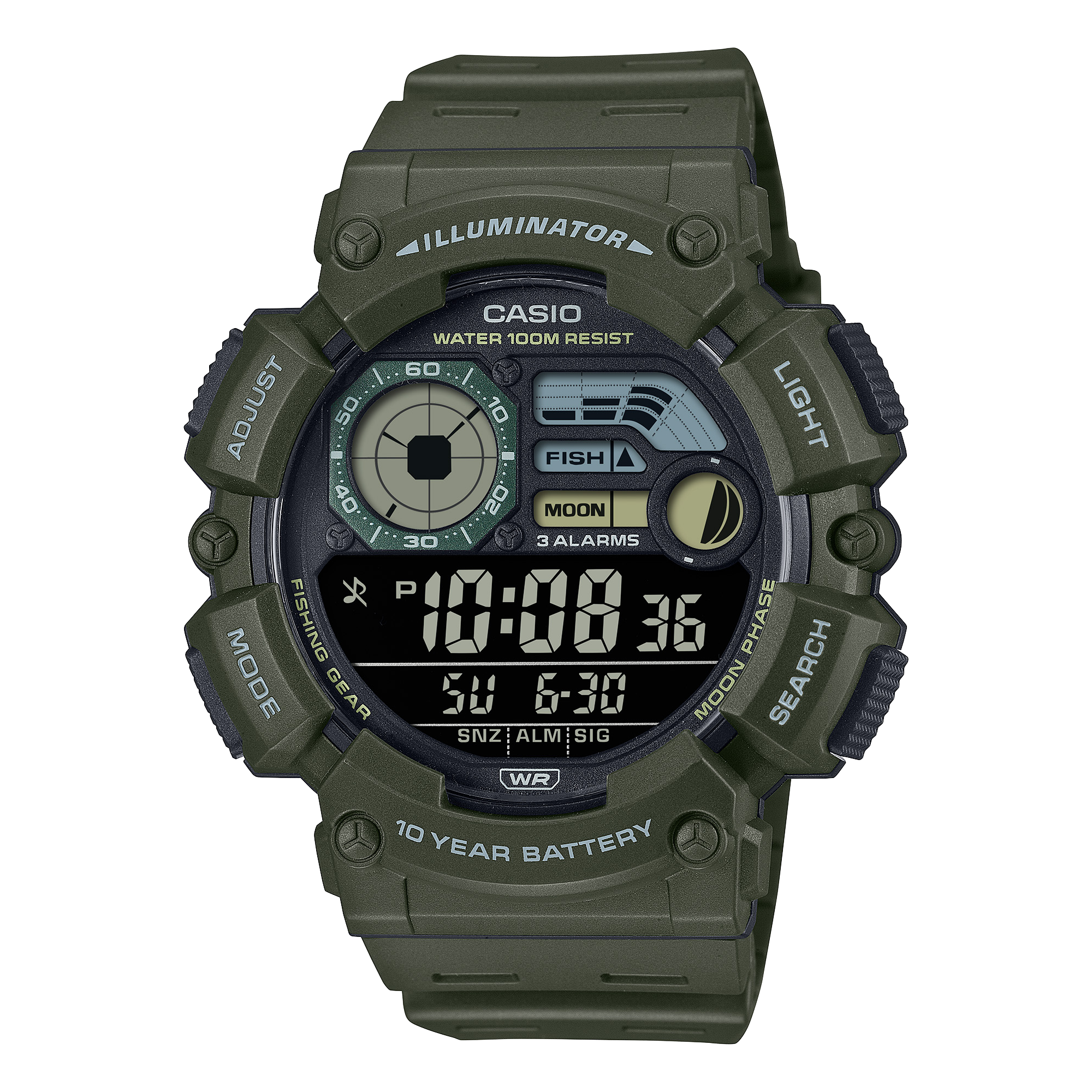 WS1500H-3BV | Digital Green - Casio