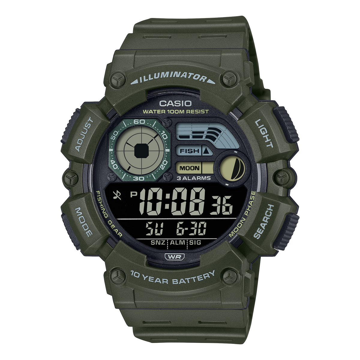 WS1500H-3BV | Digital Green - Casio