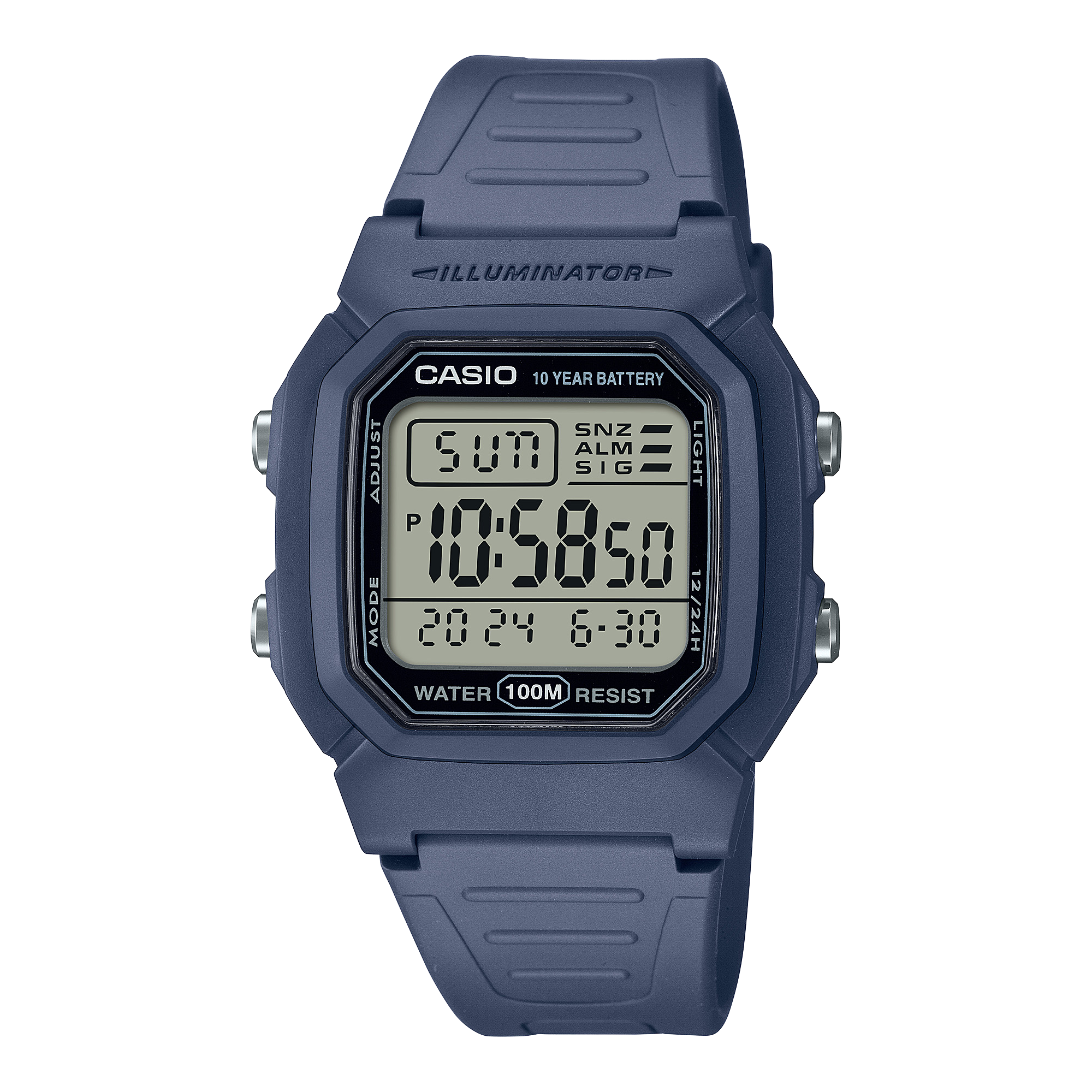 W800H-2AV | Digital Blue, Light blue - Casio