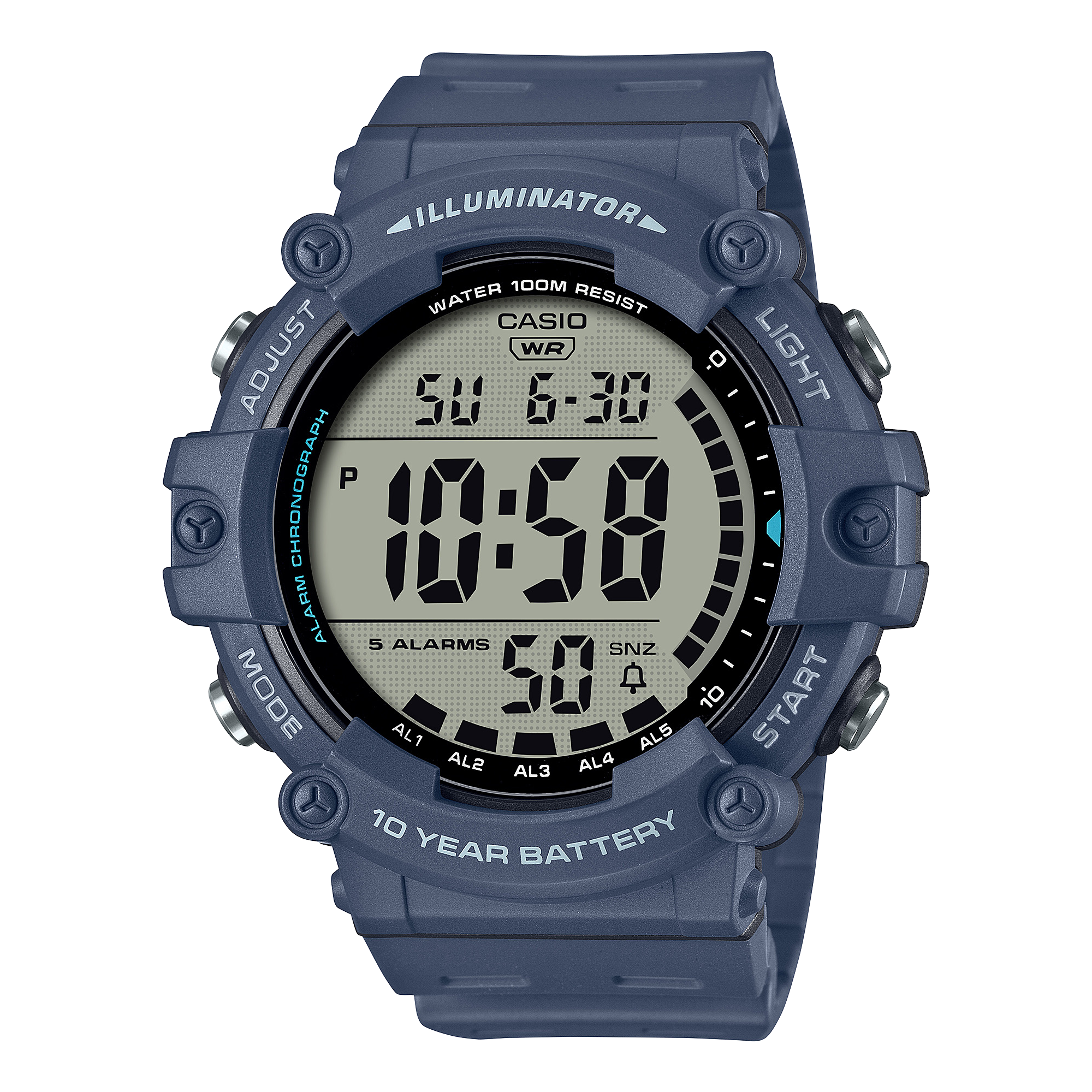 AE1500WH-2AV Blue, Light blue - Casio