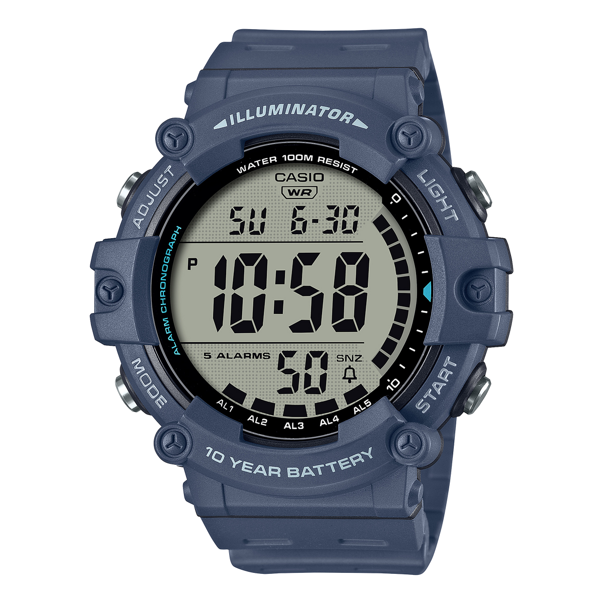 AE1500WH-2AV Blue, Light blue - Casio