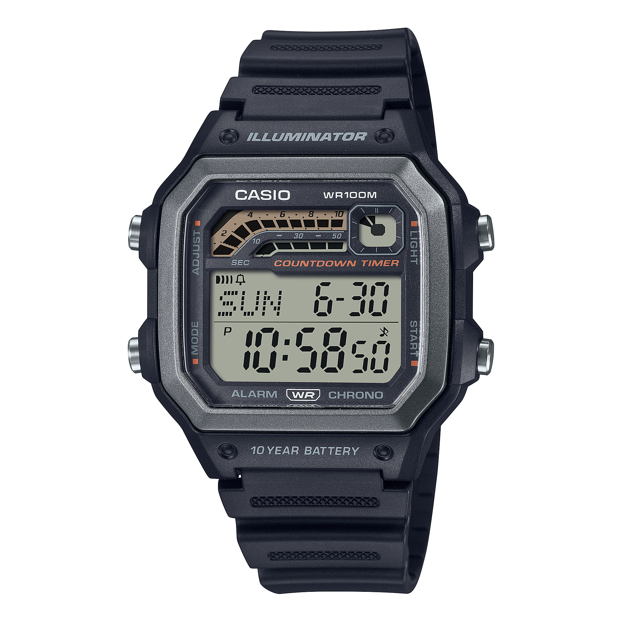 WS1600H-1AV Black - Casio