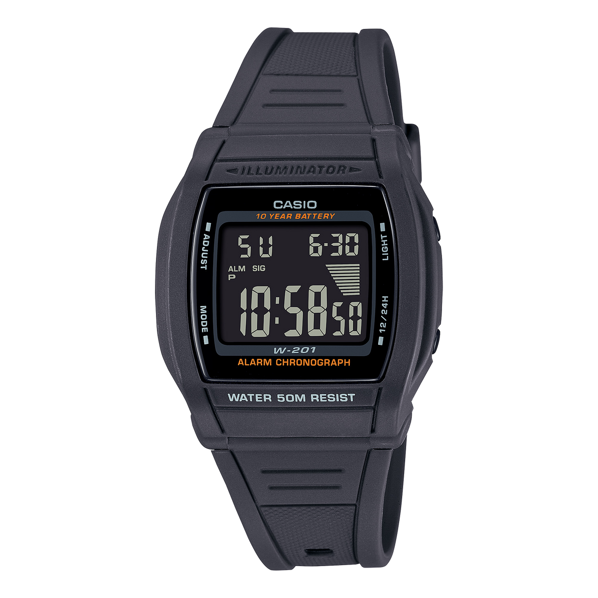 W201-1BV | Digital Black - Casio