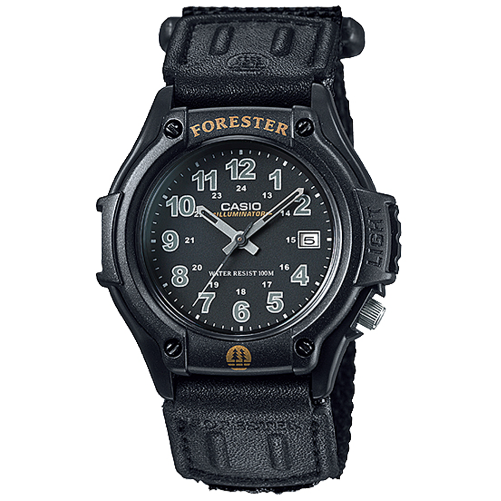 FT500WC-1BV | Black Leather Analog Watch - Casio