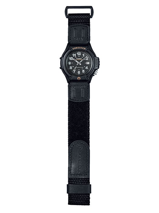 FT500WC-1BV | Black Leather Analog Watch - Casio