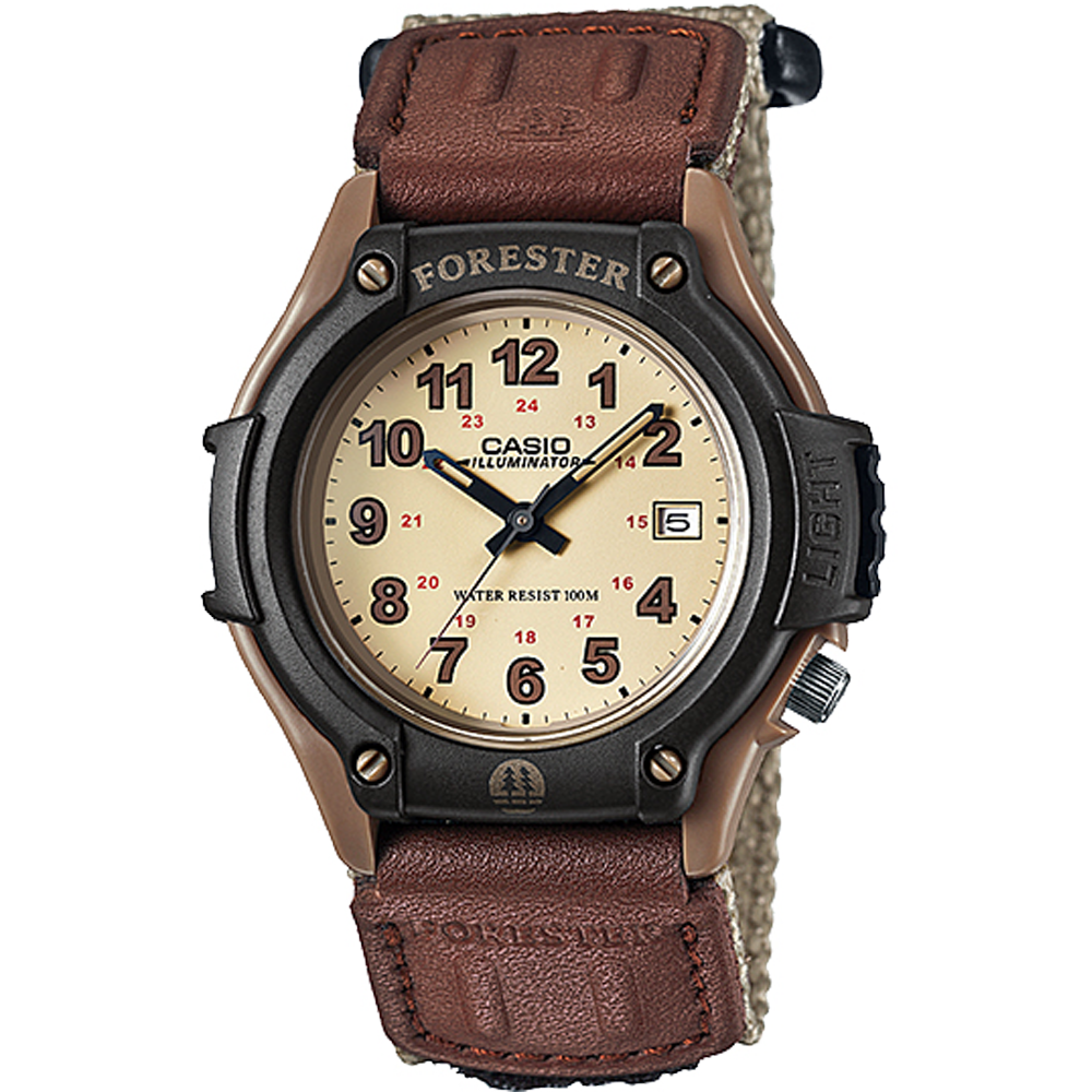 FT500WC-5BV | Brown Leather Analog Watch - Casio