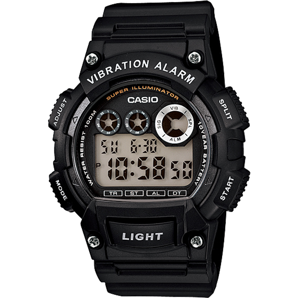 W735H-1AV | Black Digital Watch - Casio