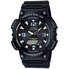AQS810W-1AV | Analog-Digital Black and White Watch - Casio