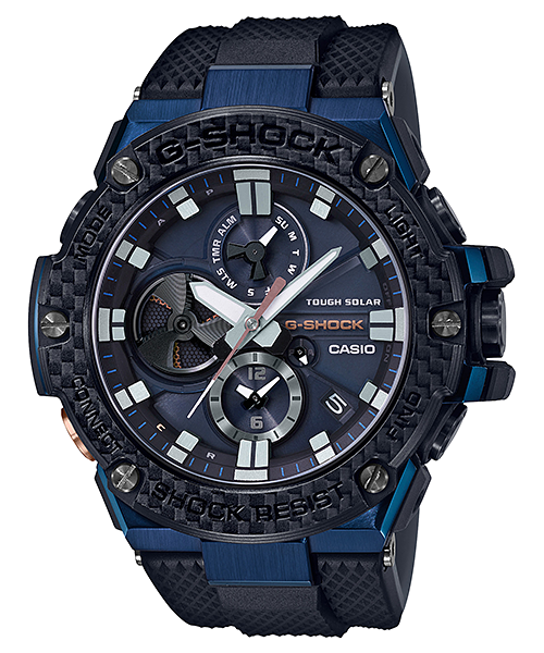 GSTB100XB-2A | Black and Blue G-STEEL Men's Watch G-SHOCK - Casio