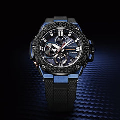 GSTB100XB-2A | Black and Blue G-STEEL Men's Watch G-SHOCK - Casio