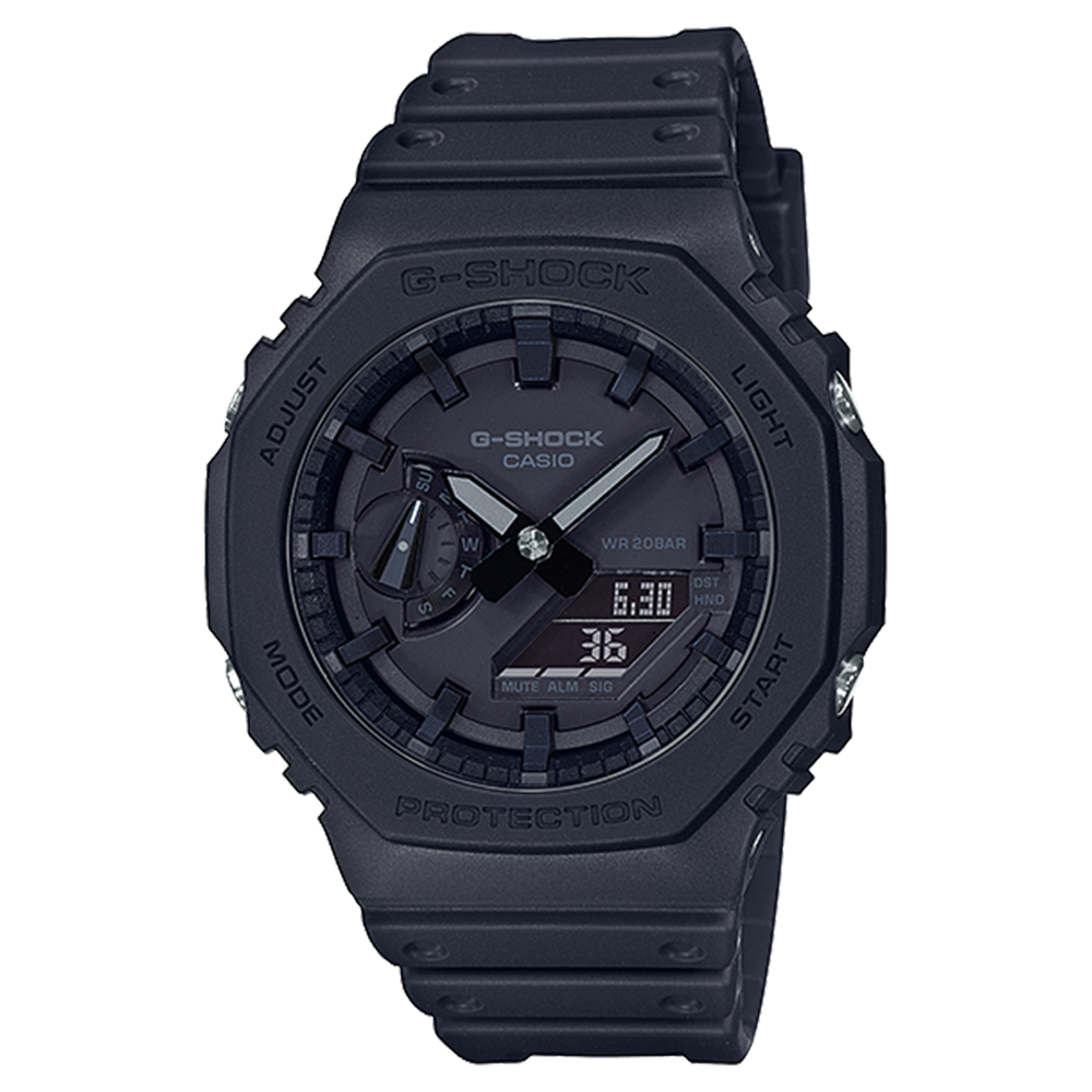 GA2100-1A1 | Monochrome Black Analog-Digital Watch | Casio G-SHOCK - Casio
