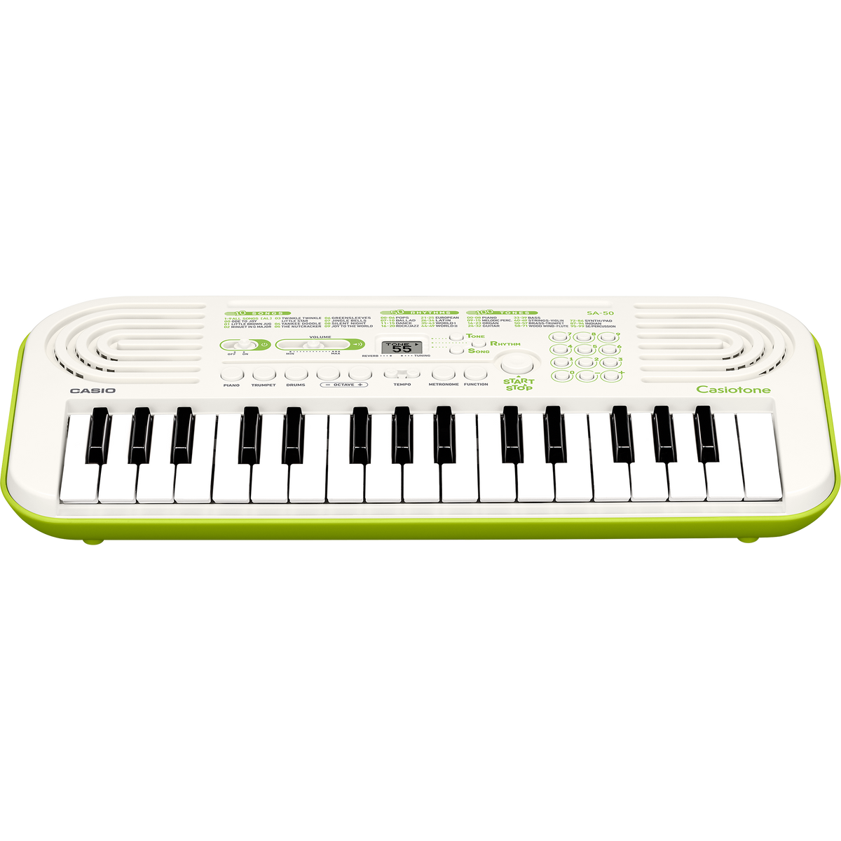 SA-50 | White and Green Mini Keyboard for kids - Casio