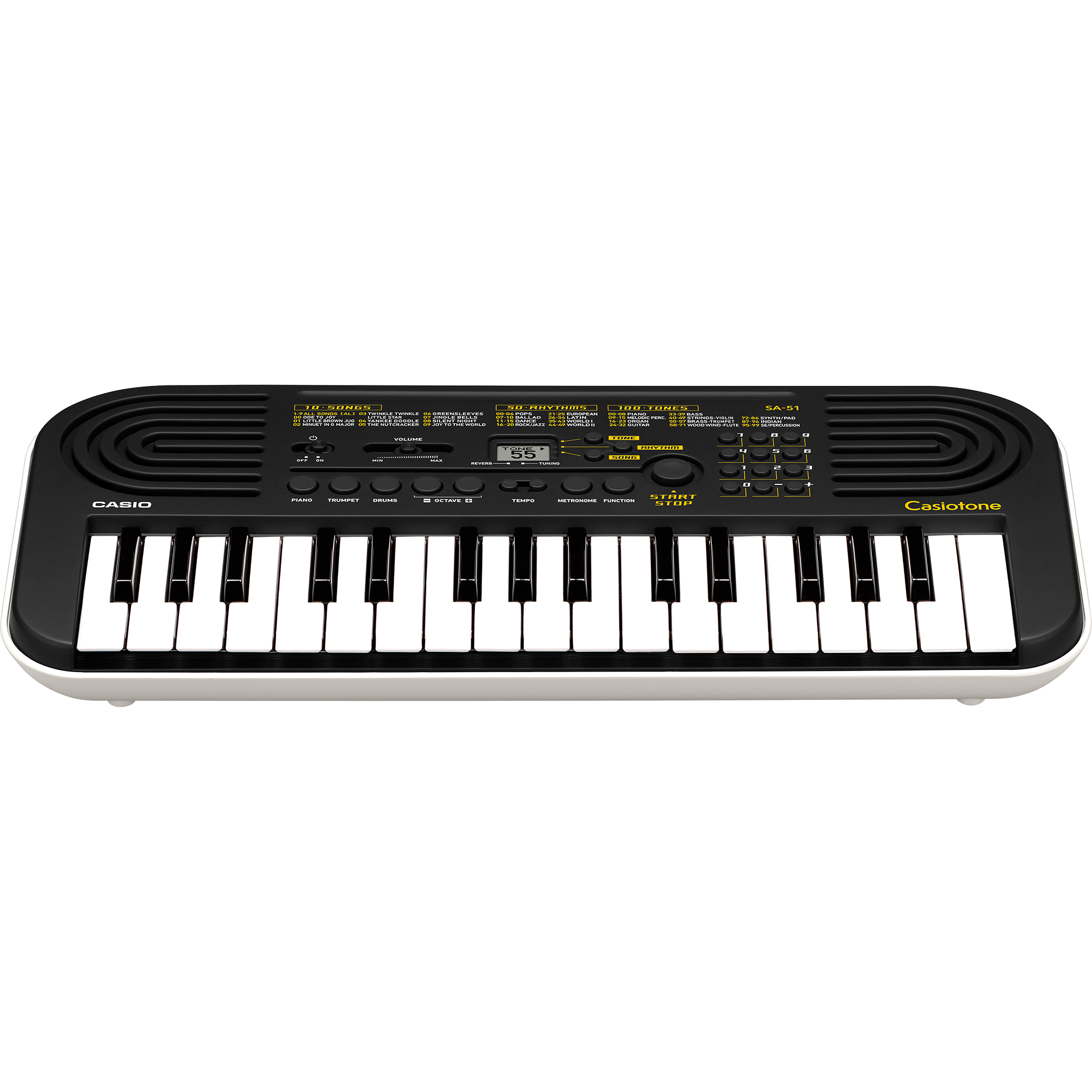 SA-51 | 32 Keys Black and White Mini Keyboard - Casio