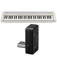 CTS1WEBT | Casiotone White Portable Keyboard with Wireless Adaptor - Casio
