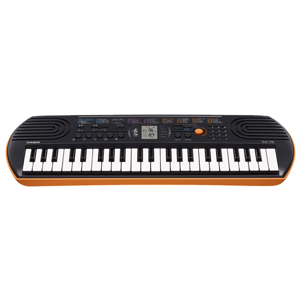 SA-76 | Black and Orange Mini Keyboard - Casio