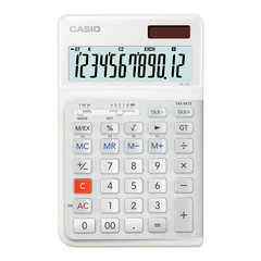 JE-12E-WE Compact Ergonomic Calculator - Casio