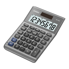 MS80B-SR | Grey Standard Calculator - Casio