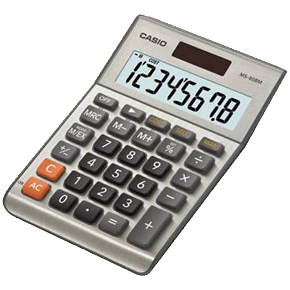 MS-80BM | Grey Standard Calculator - Casio