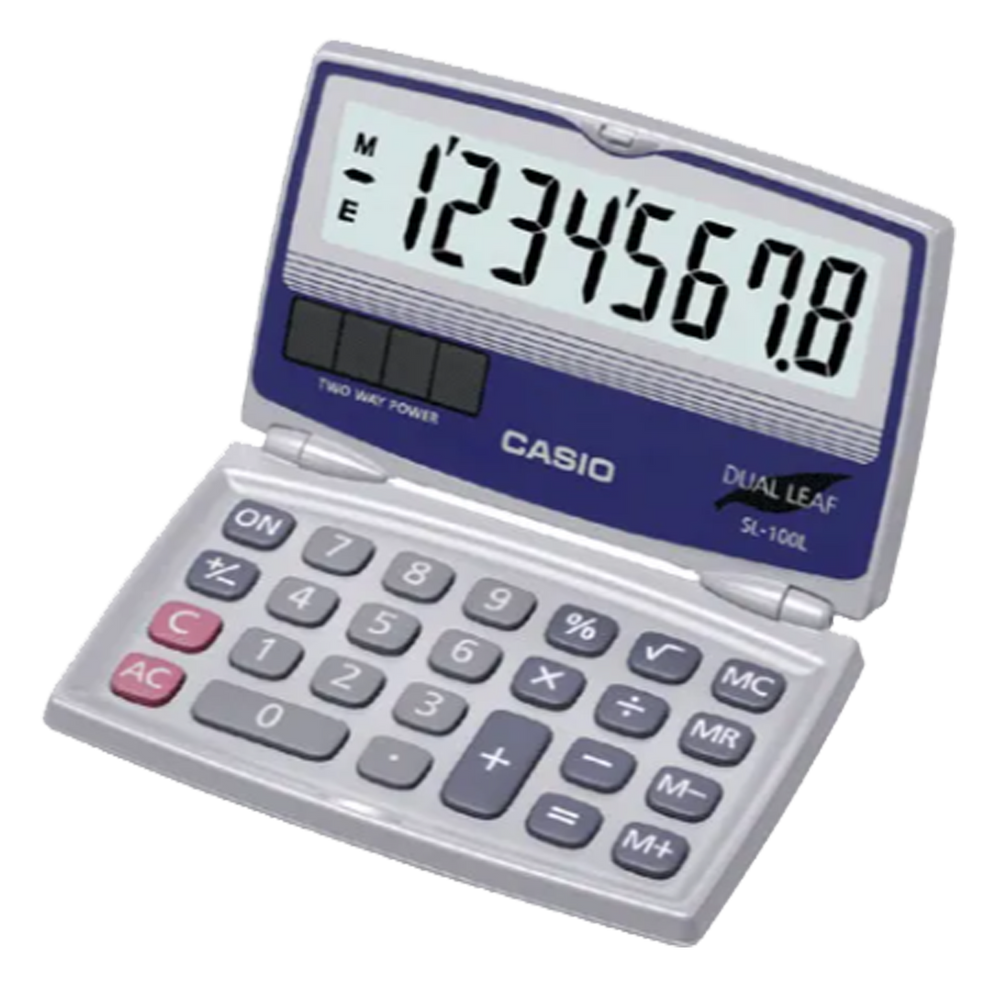 SL-100L Pocket Calculator | Folding Calculator - Casio