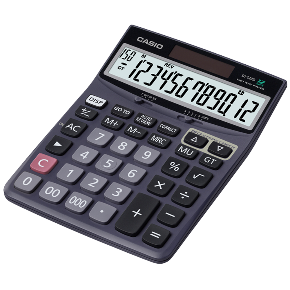 DJ-120D | 12-Digit Desktop Calculator - Casio