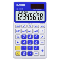 SL300VC-BE | Blue and White Portable Calculator - Casio
