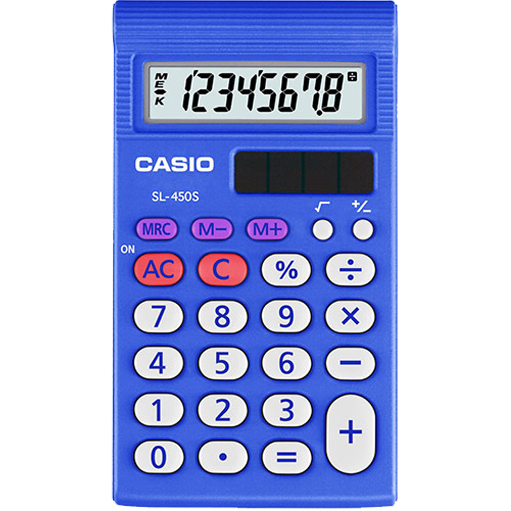 SL-450S | Blue Standard Calculator - Casio