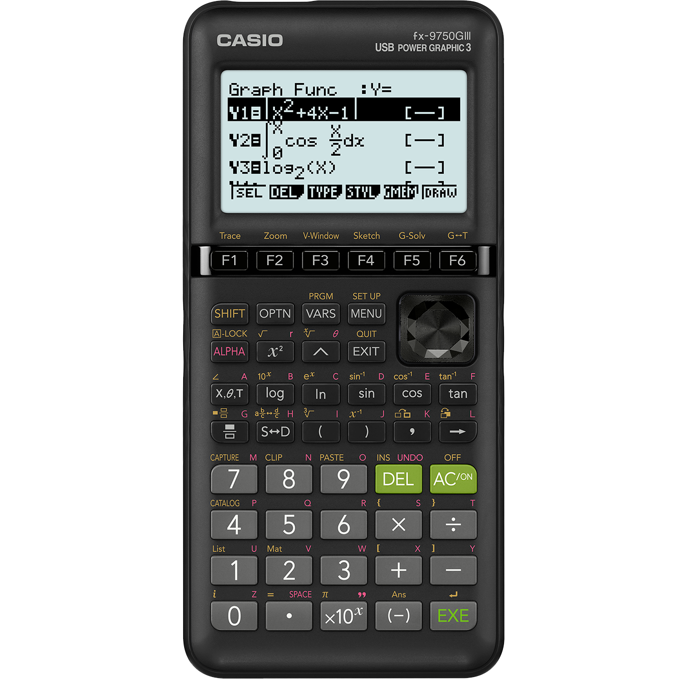 fx-9750GIII Grapher | All Black Graphing Calculator - Casio