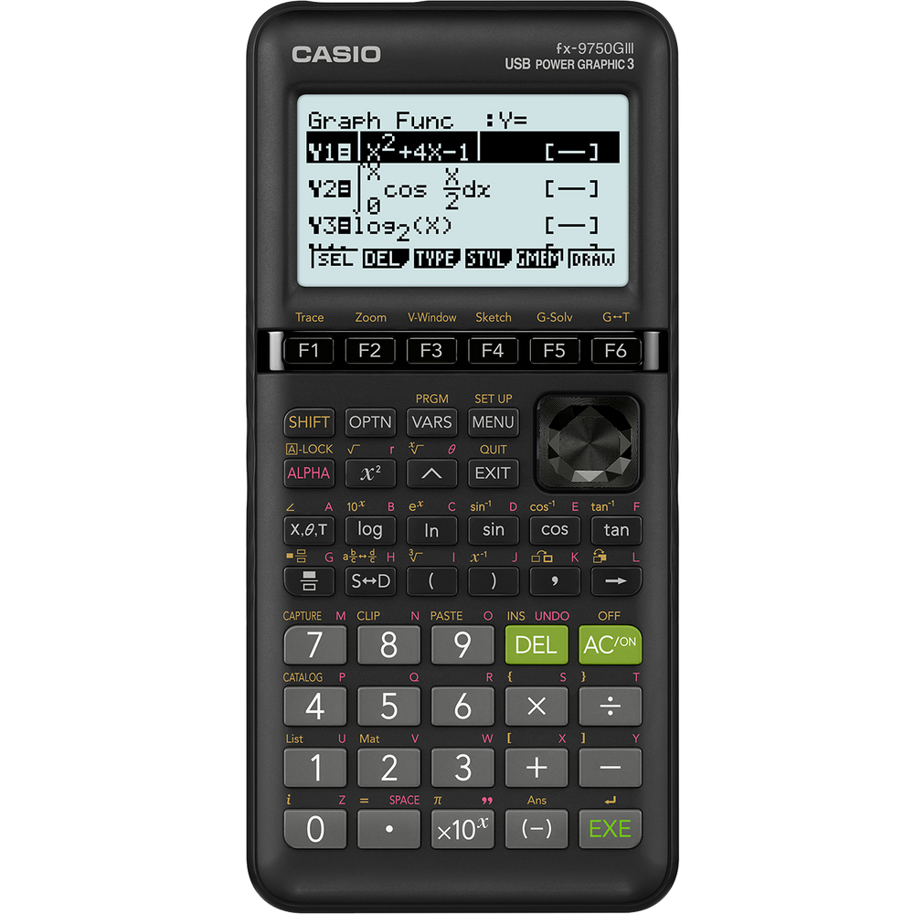 fx-9750GIII Grapher | All Black Graphing Calculator - Casio