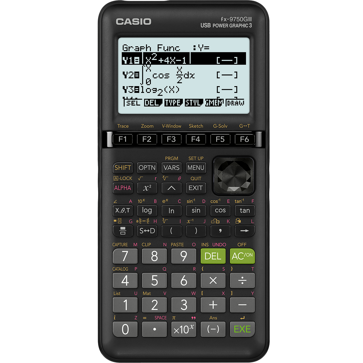 fx-9750GIII Grapher | All Black Graphing Calculator - Casio