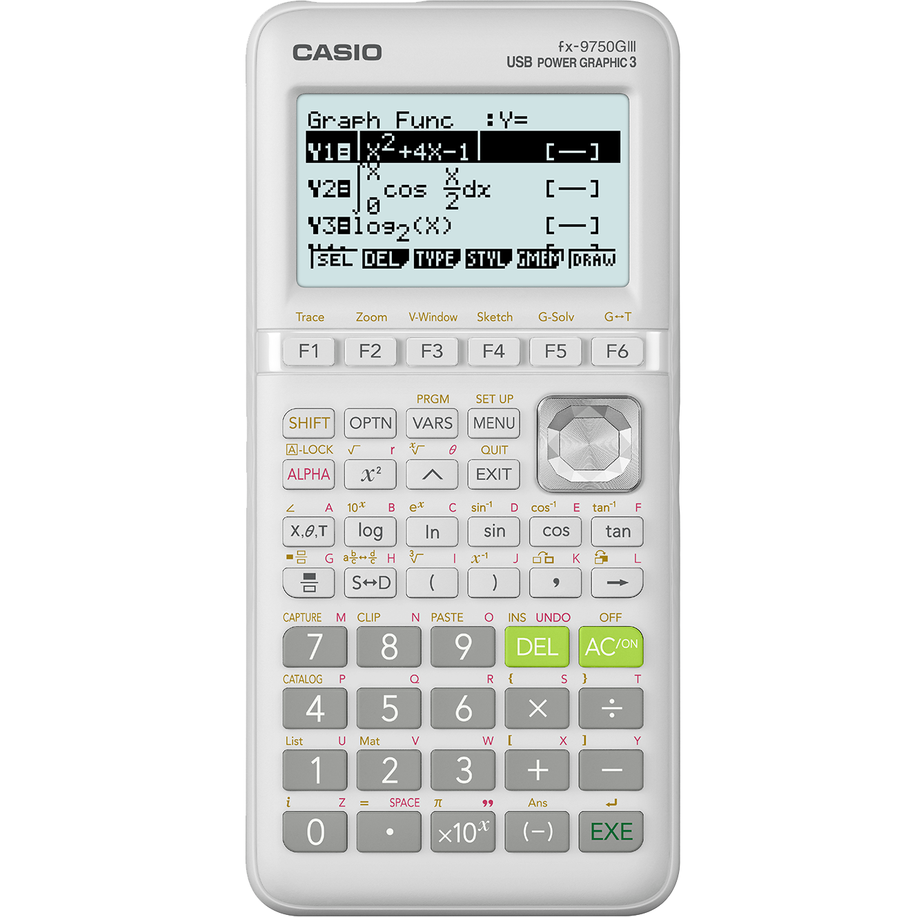 fx-9750GIII White Edition | Graphing Calculator - Casio