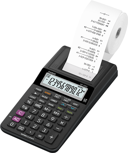 HR-10RC Portable Printing Calculator | 12-Digit Printing Calculator - Casio