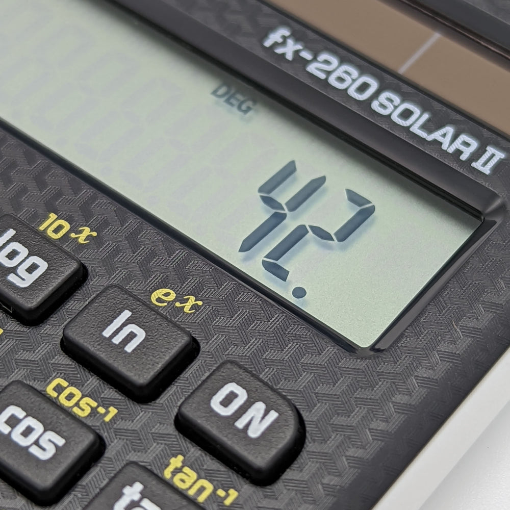 fx-260 SOLAR II Compact Scientific | Black Scientific Calculator - Casio