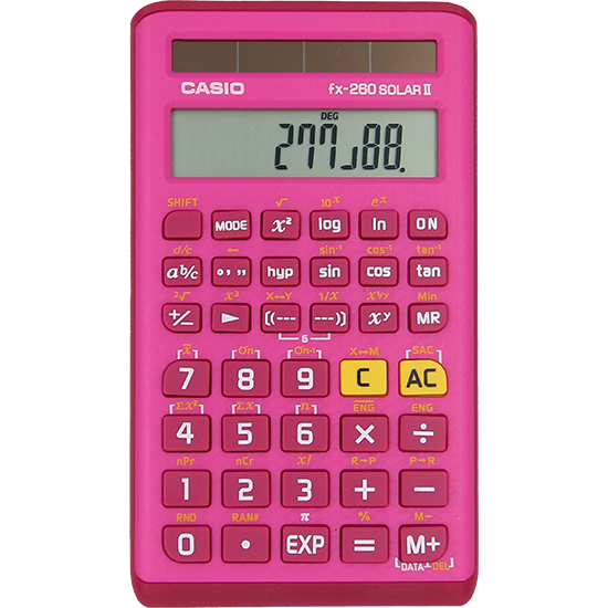 fx-260 SOLAR II Pink Edition | Scientific Calculator - Casio