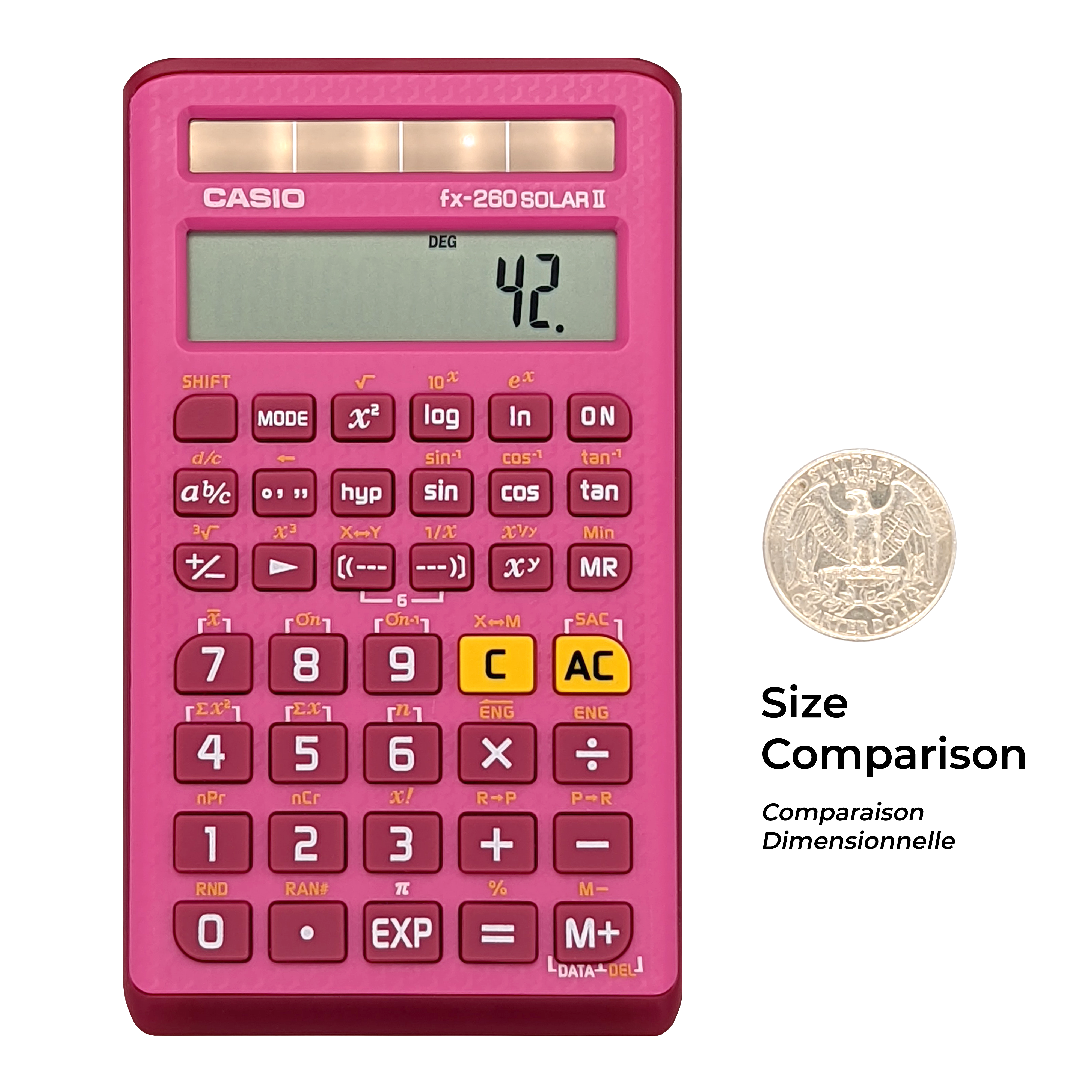 fx-260 SOLAR II Pink Edition | Scientific Calculator - Casio