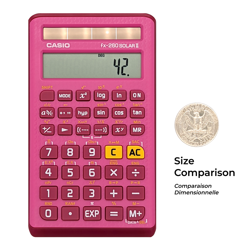 fx-260 SOLAR II Pink Edition | Scientific Calculator - Casio