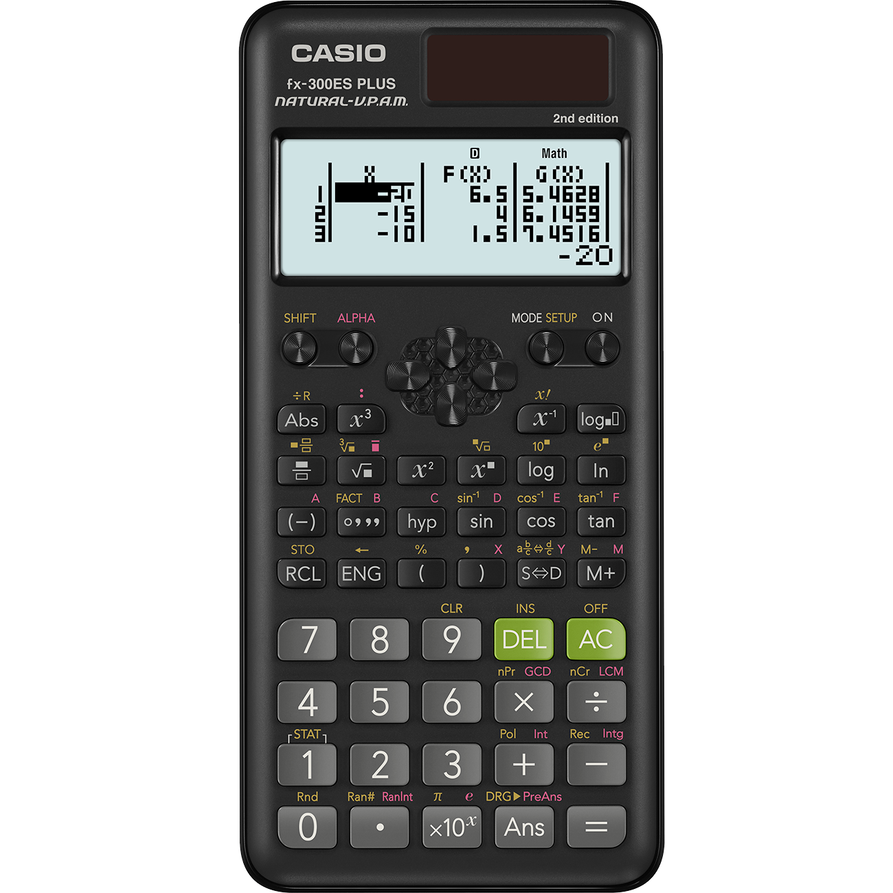 fx-300ES PLUS 2nd Edition | All Black Scientific Calculator - Casio