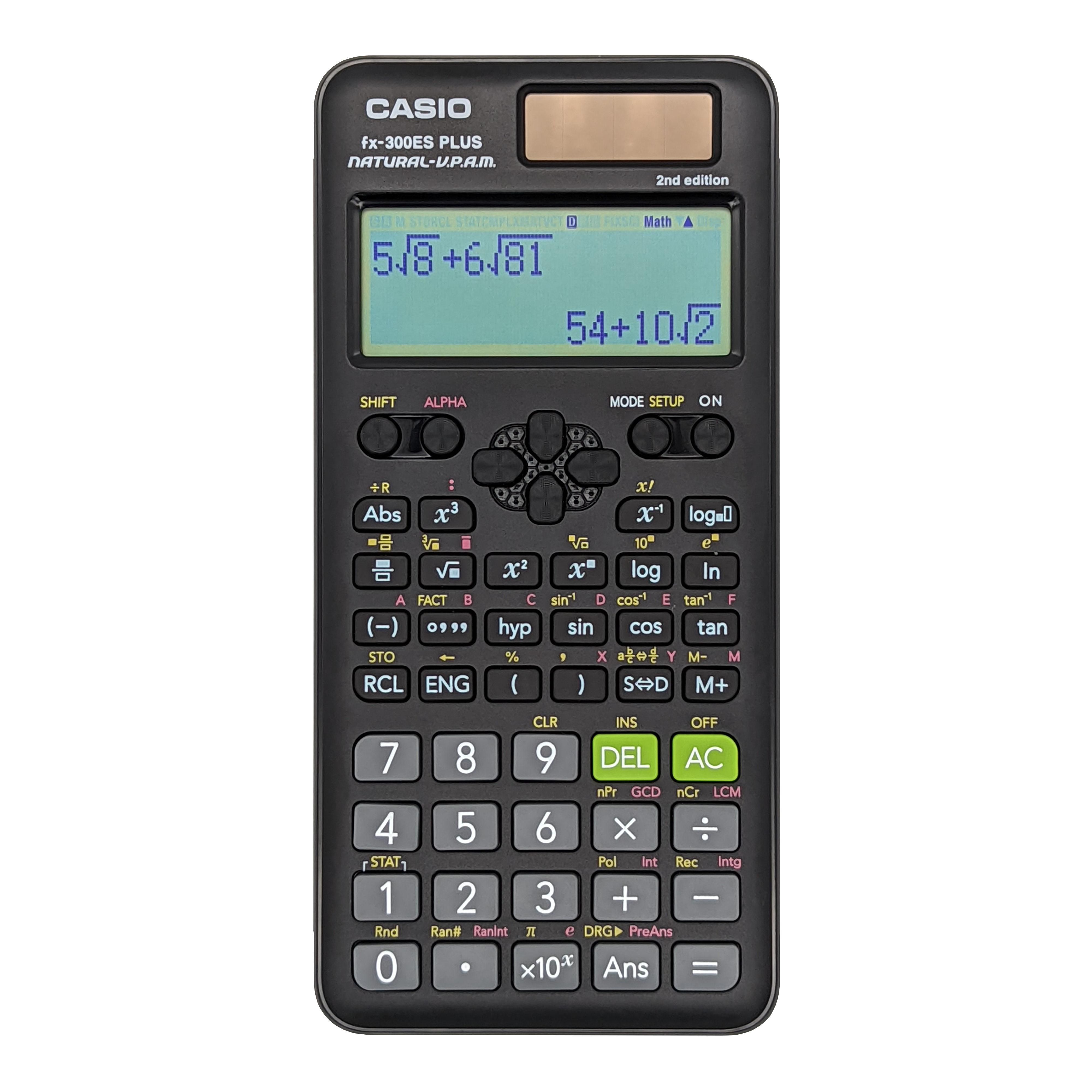 fx-300ES PLUS 2nd Edition | All Black Scientific Calculator - Casio