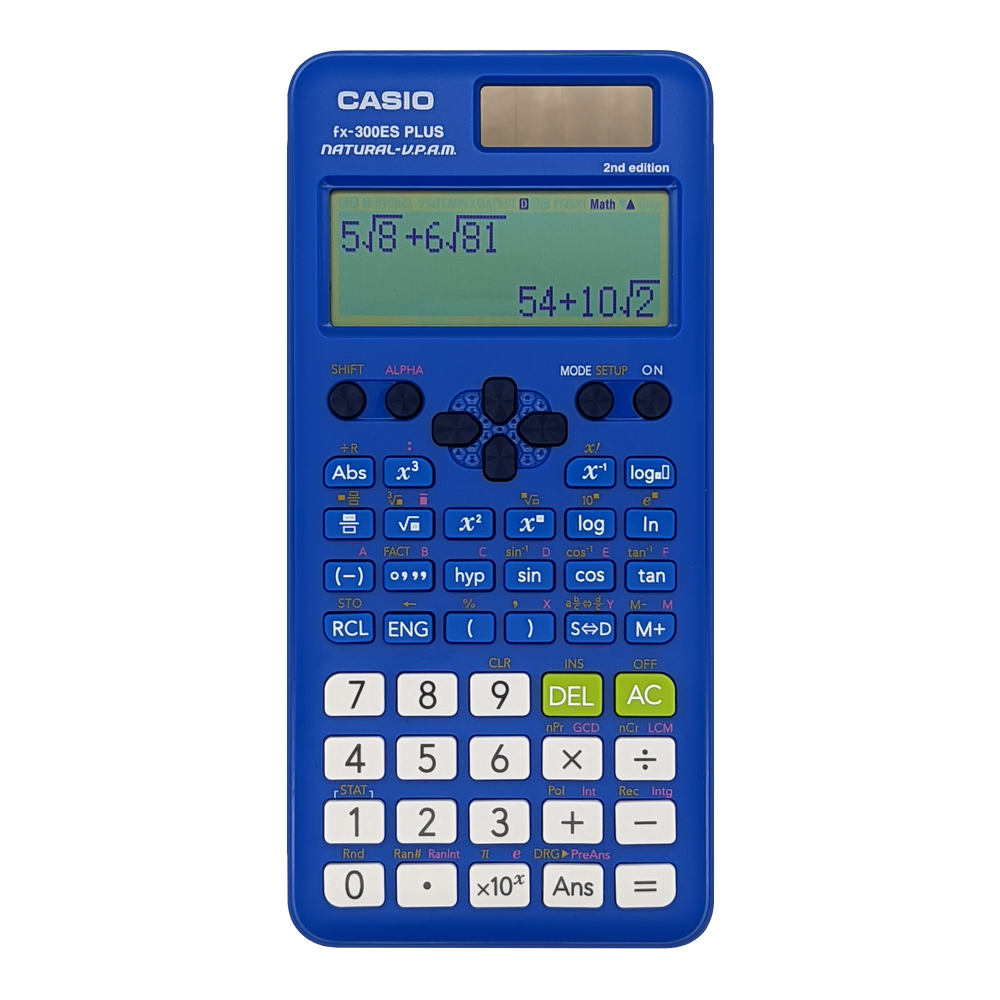 fx-300ES PLUS 2nd Edition Blue | Blue Scientific Calculator - Casio