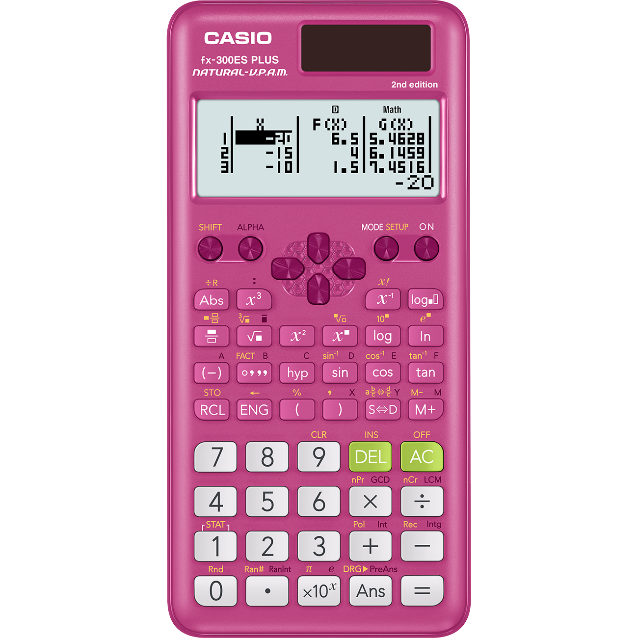 fx-300ES PLUS 2nd Edition Pink | Pink Scientific Calculator - Casio