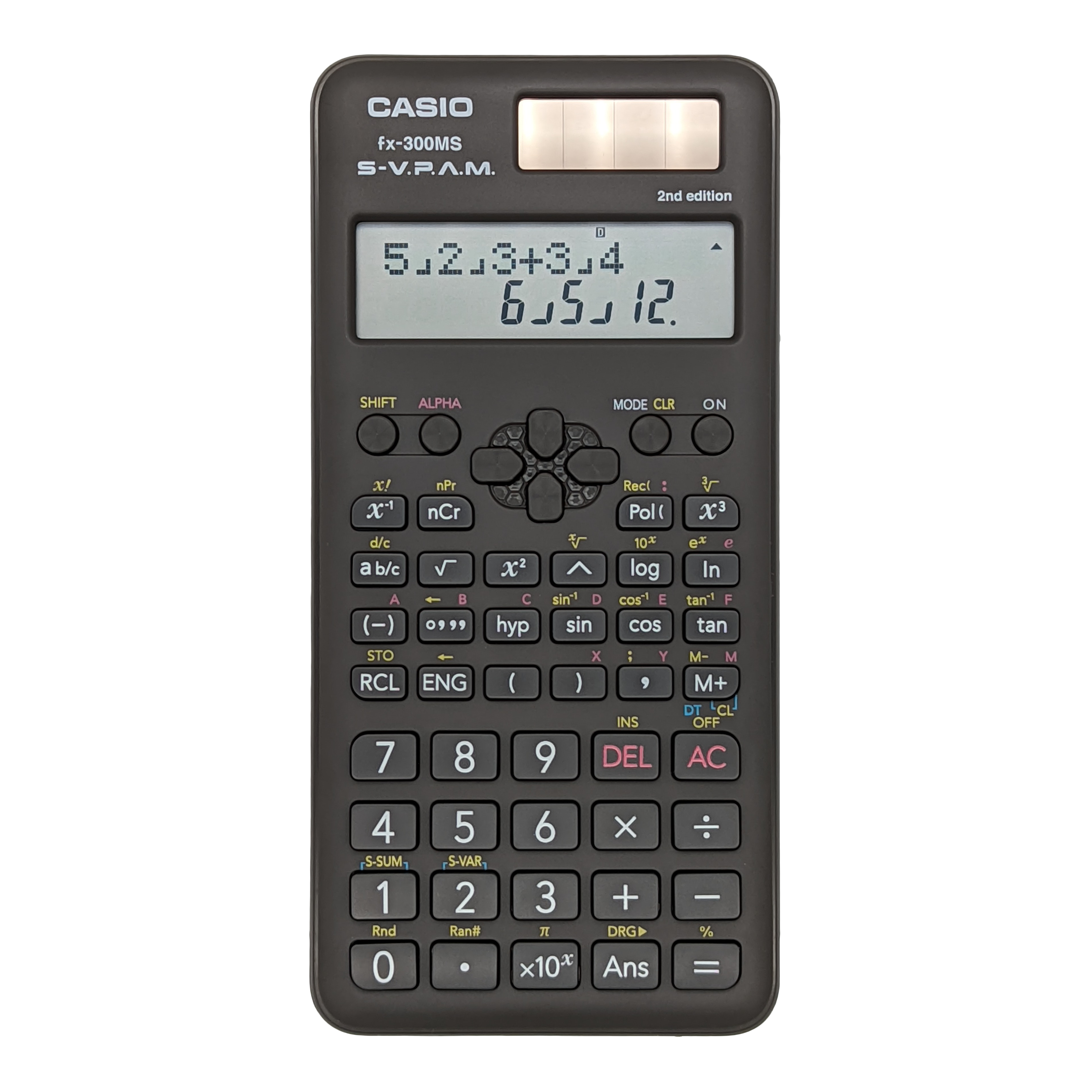 fx-300MS PLUS 2nd Edition | All Black Scientific Calculator - Casio